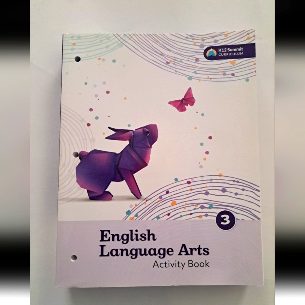 K12 Summit Curriculum English Language Arts Activity Book #3 Home Schooling Used